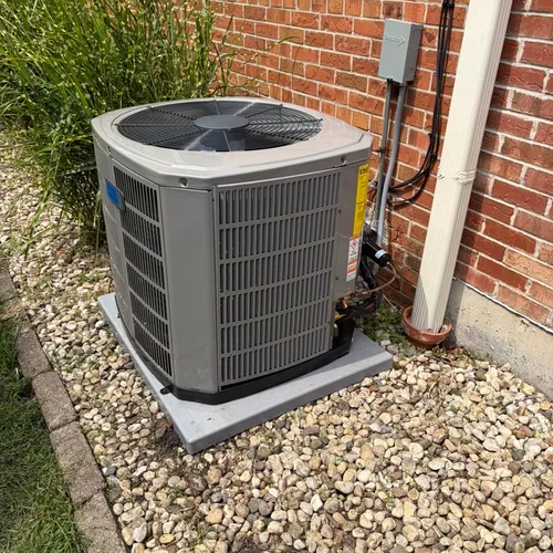 Residential AC condenser installation