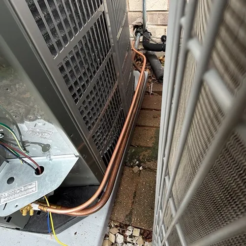 Refrigerant line set installation